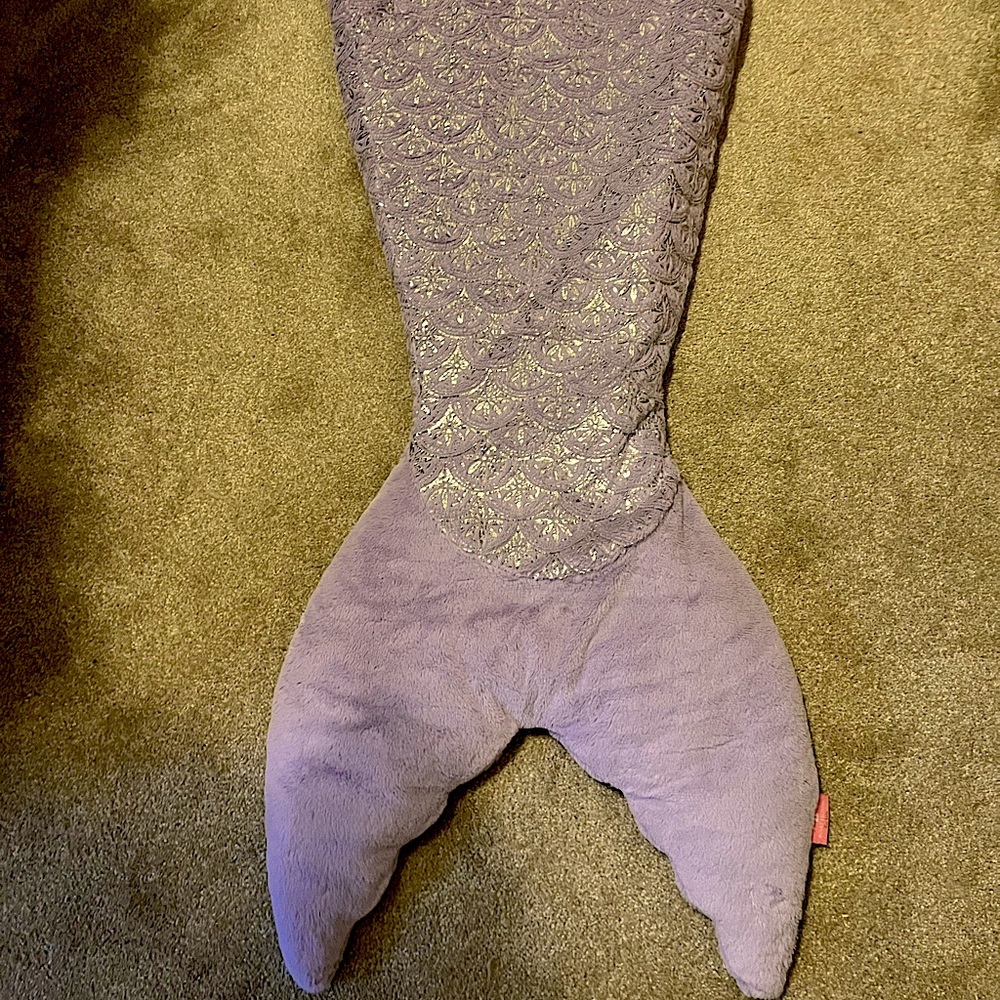 Mermaid Tail Blanket – Lavender/Silver – Boat House for Kids – Cozy and Warm!